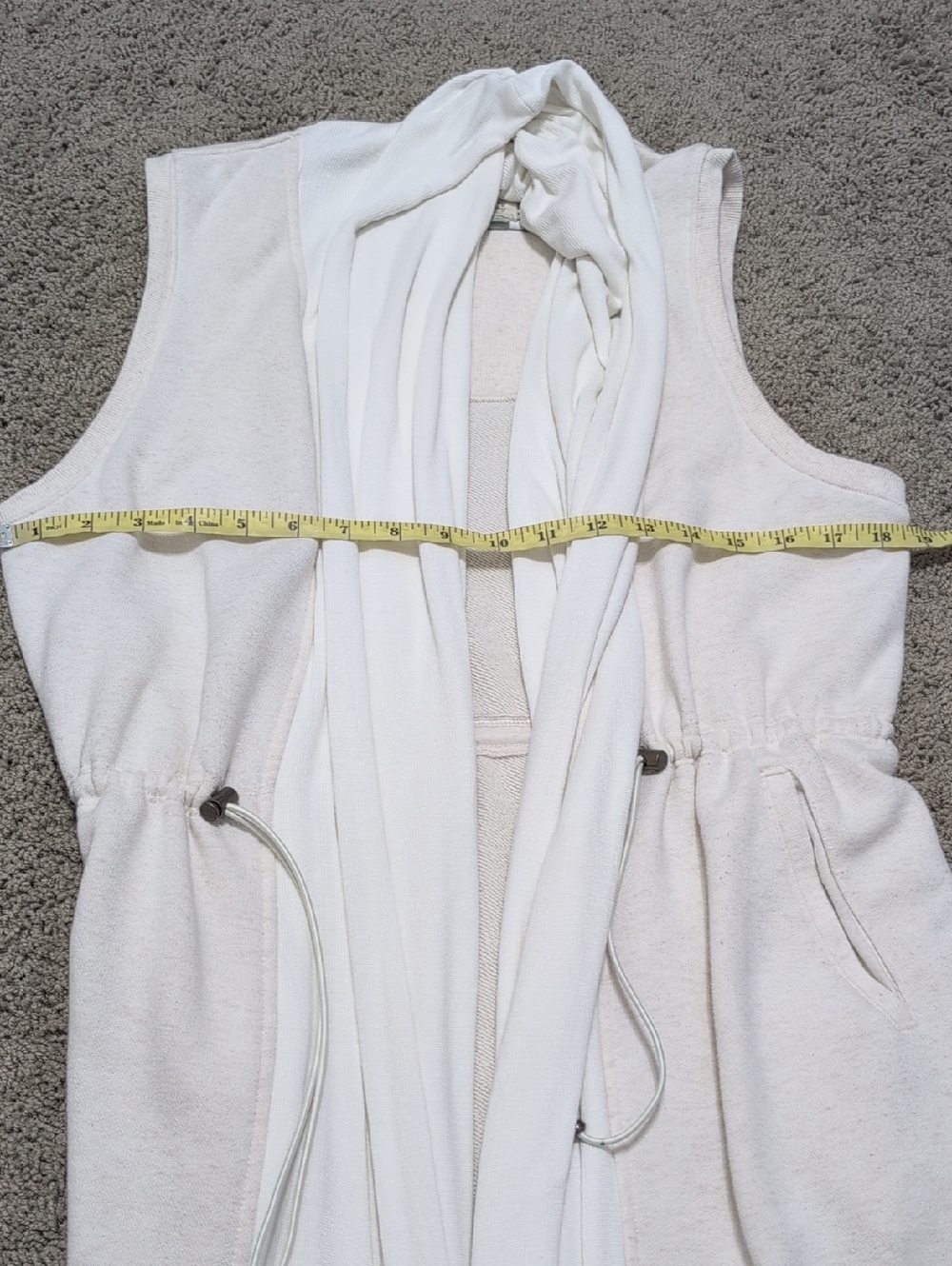 Anthropologie‎ Saturday Sunday Midi Open Waterfall Sweater Vest Duster Sz Medium - Picture 12 of 13